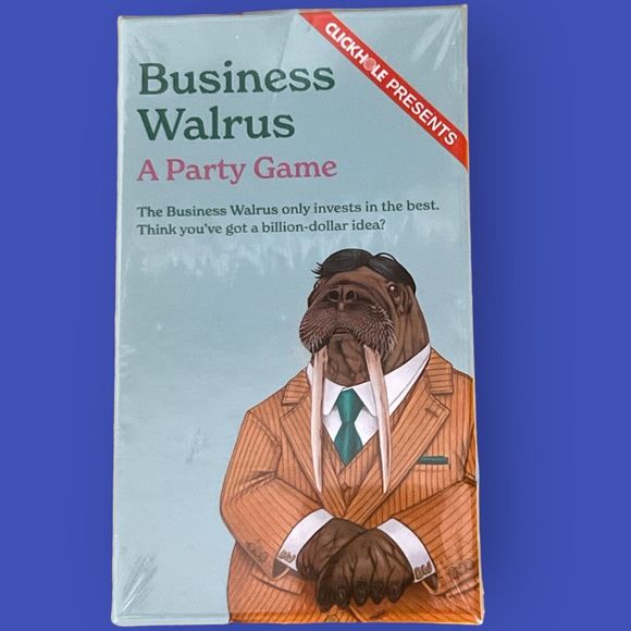 Business Walrus: A Party Game by ClickHole • Cards Against Humanity New Gift Fun - Picture 1 of 4